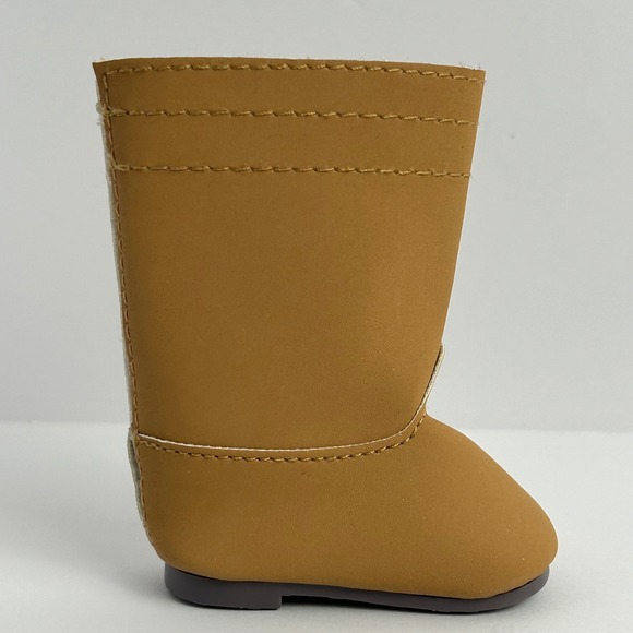 American Girl Doll Tan‎ Boots Green Butterfly Logo - Picture 2 of 6